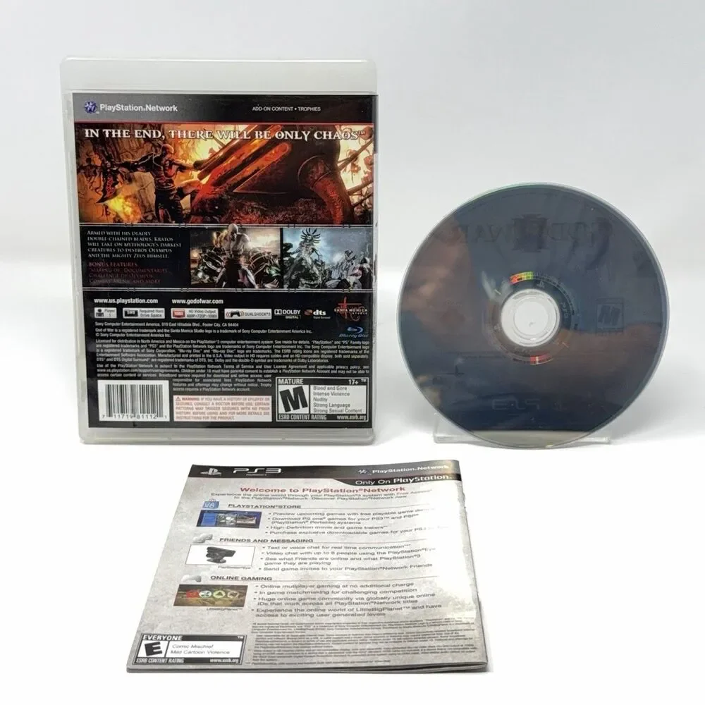God of War III Sony PlayStation 3 PS3 2010 Complete CIB Refurbished Tested